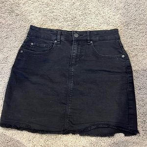 Garage Black Jean Skirt